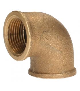 ELBOW 90º FEMALE-FEMALE BRASS THREADED INCHES (various measures)