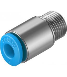 STRAIGHT MALE TUBE TO THREAD ADAPTER WITH METRIC THREAD WITH INNER HEXAGON FESTO QSM
