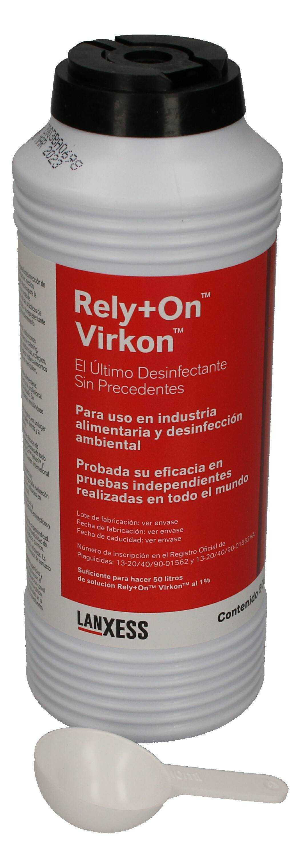 RELY+ON VIRKON Desinfectante de superficies de alto espectro Bote 500 gr. - Imagen 1