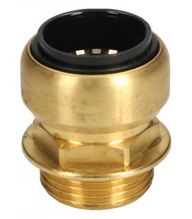 STRAIGHT CONNECTOR MALE THREAD 1" TO TUBE Ø28 STV-GES28-G1 TO DGKE828335 - Image 1
