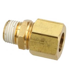 STRAIGHT INLET FITTING THREADED GAS 1/8 TO BICONUS NUT TUBE 8