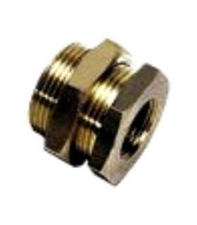 FEMALE BRASS PASS-THROUGH 1/2" WITH ADJUSTMENT NUT - Image 1