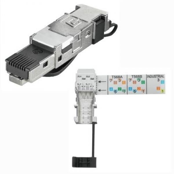 Conector weidmüller rj45 ie-ps-rj45-fh-bk los conectores o enchufes 1963600000 enchufe 