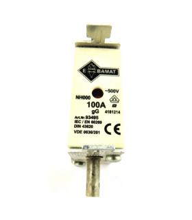 100 A FUSE, 500 V, INSULATED ANCHOR, EBAMAT NH000 - Image 1