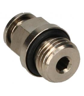 PNEUMATIC STRAIGHT FITTING SERIES B20 G1/4 TUBE 6MM WITH RUBBER GASKET - Image 1