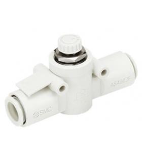 FLOW REGULATOR COMPACT INSTANT ONLINE CONNECTION AS1002F-23 SMC - Image 1