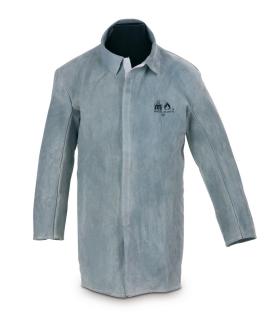 JACKET WELD LEATHER SAWING VELCRO GREY T-10 L-XL 888-CHS10 BRAND