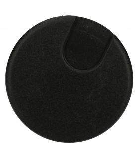 BLACK CABLE OUTLET COVER Ø60 SIMON - Image 1