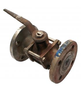 BALL VALVE WITH STAINLESS STEEL FLANGES DN32 PN16 (USED) - Image 1