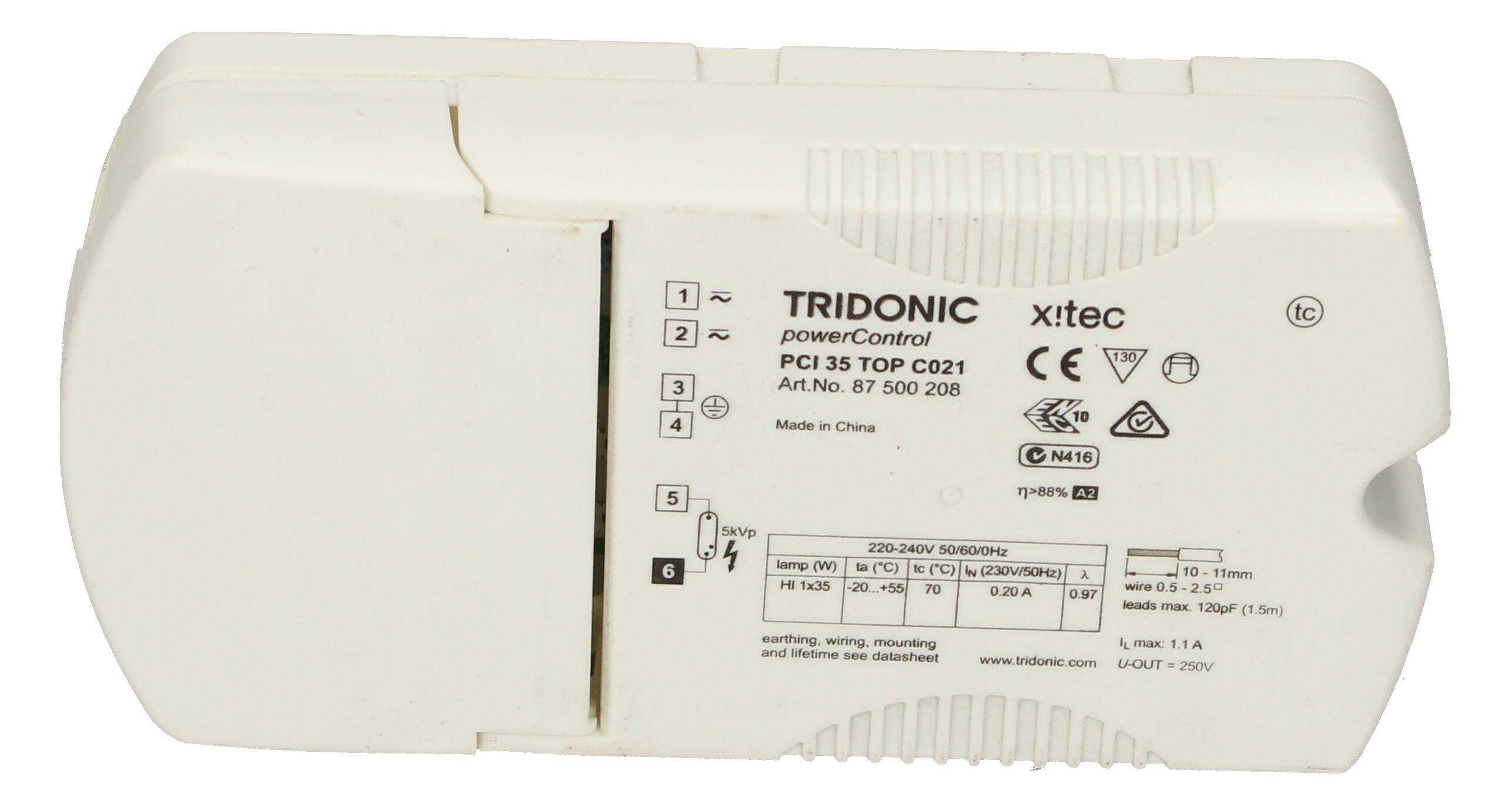 TRIDONIC 86459010 PCI0035-TOP-C021 Téléchargement ordinateur - Image 1