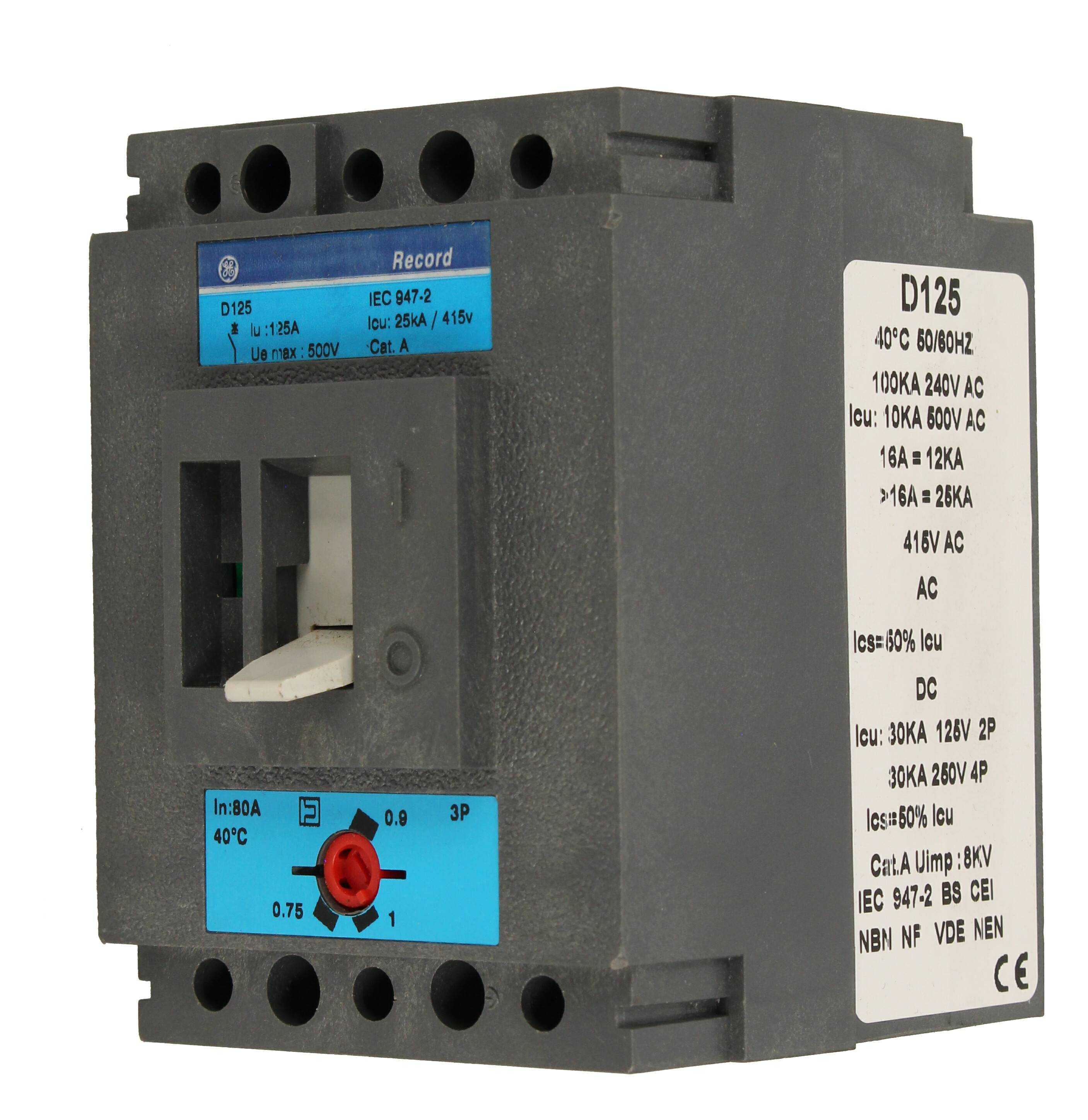 GE POWER 711131 Switch D125/80 3P - Image 1