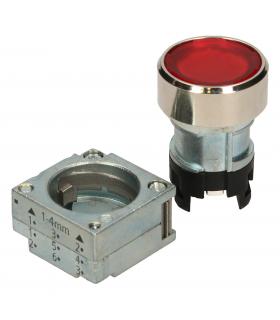 RED PRESSURE BUTTON WITHOUT BULB SIEMENS 3SB35010AA21 (NEW WITHOUT ORIGINAL PACKAGING) - Image 1