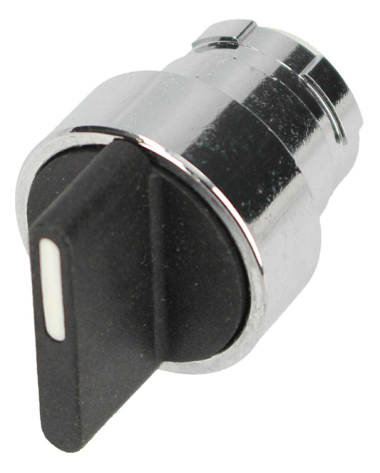 Selector switch head ZB2BD3, 3 Positions, Standard Black handle, Interlock - Image 1