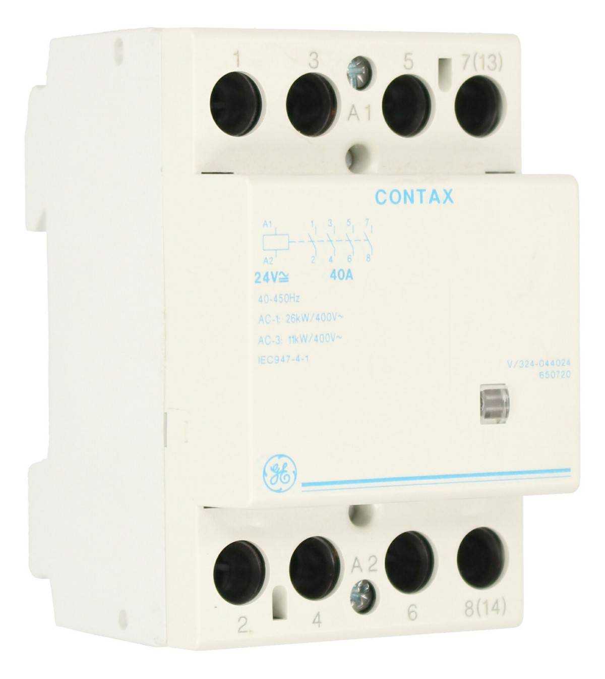 GE POWER 650720 Contactor 4NA 40A 24V - Image 1