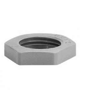 GREY METRIC PVC NUT RAL 7035 M.16 (LOCKNUT) - Image 1