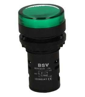 BSV GREEN INDICATOR LIGHT 230V HD16-22-D/S-V
