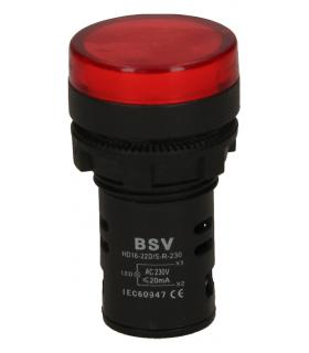 BSV RED INDICATOR PILOT LIGHT 230V HD16-22-D/S-R