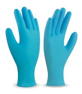 NITRILE GLOVES BLUE NON-POWDERED BOX 100 UNID. 688-NUT MARCA (various sizes)