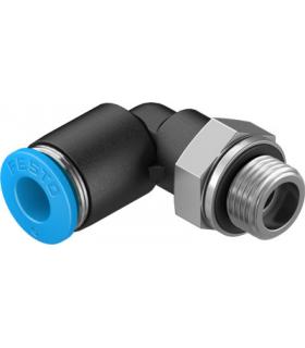 ELBOW MALE THREAD TO PNEUMATIC TUBE PRESSURE SOCKET CONICAL THREAD WITH FESTO REDUCTION QSL