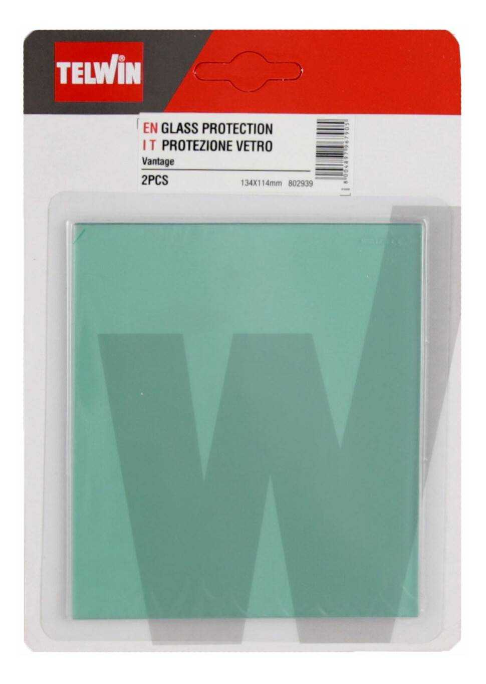 PROTECTION GLASS MASK TELWIN VANTAGE GREY XXL AND RED XL 2 UNITS