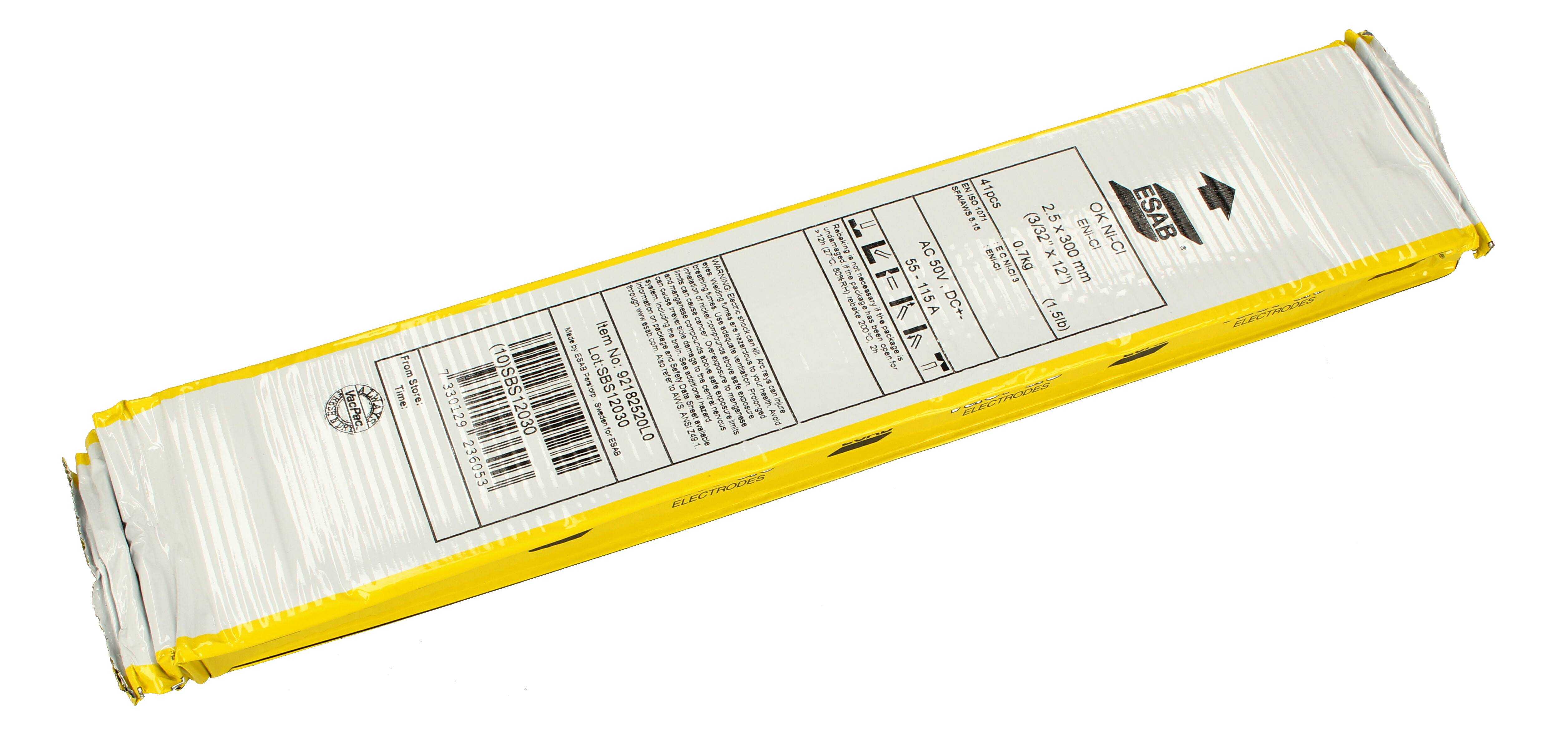 ELECTRODE OK 92.18 2.5X300MM ESAB PACKAGE 41
